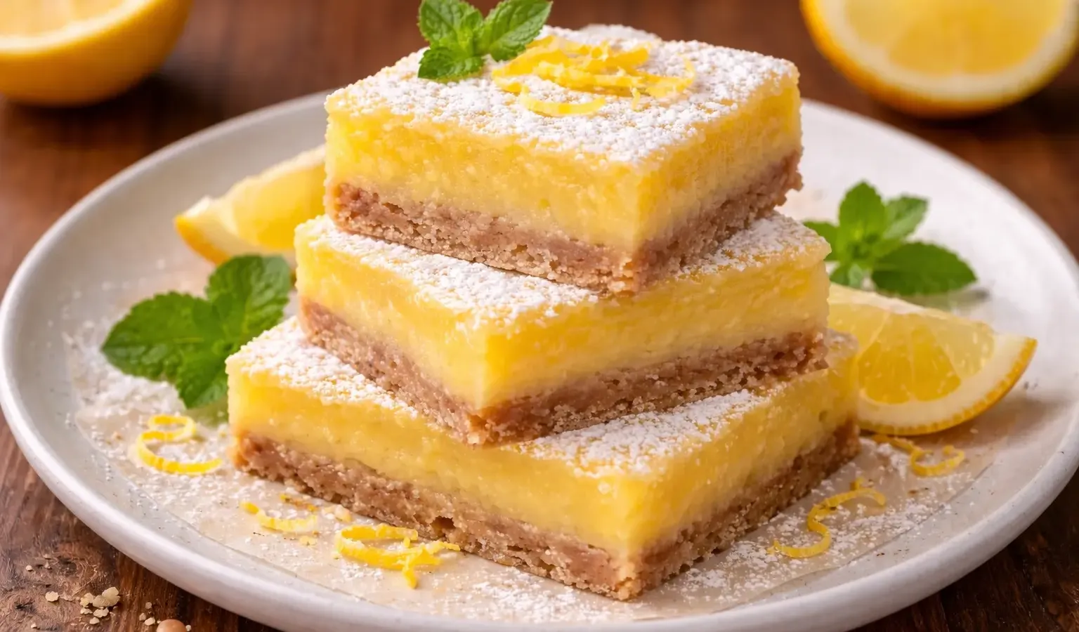 Healthy Gluten-Free Paleo Lemon Bars