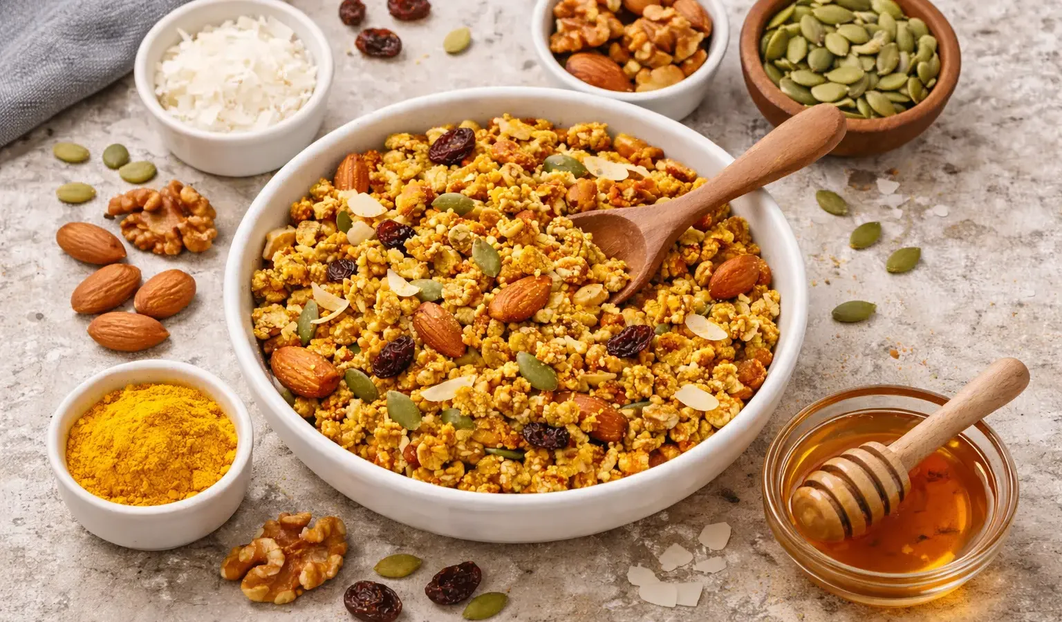 Paleo Granola With Turmeric